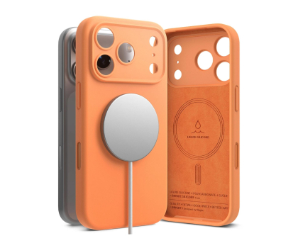 Etui do telefonów Ringke Silicone Magnetic Magsafe do Iphone 17 Pro Tangerine 8800328811188